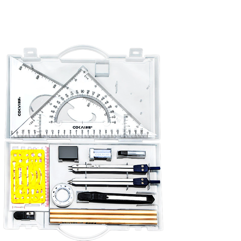 D62-COCAI Complete Drawing Drafting Set with Case